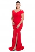 Red Oversized Evening Dress C9501