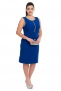 Sax Blue Oversized Evening Dress N98247