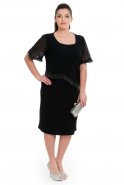 Black Oversized Evening Dress NZ8085
