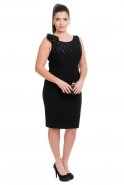Black Oversized Evening Dress NZ8205
