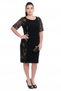 Black Oversized Evening Dress NZ8291