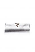 Silver Leather Portfolio Bags V410