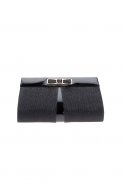 Black Silvery Portfolio Bags V416