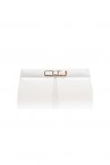 Pearl Leather-Silvery Evening Bag V416