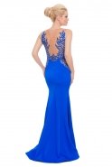 Long Sax Blue Prom Dress ALY6197