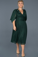 Short Green Oversized Evening Dress ABK630