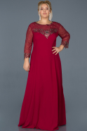 Long Red Invitation Dress ABU961
