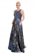 Sax Blue Grand Prom Dress O4199