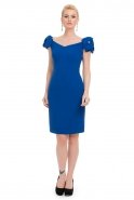 Short Sax Blue Prom Dress O8044