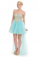 Turquoise Front Short Back Long Prom Dress O9125