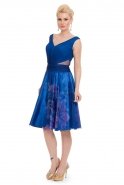 Short Sax Blue Evening Dress ST1197