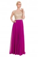 Long Purple Evening Dress T2395