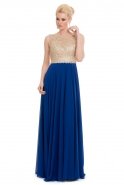 Long Sax Blue Evening Dress T2395