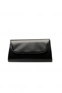 Black Leather Evening Bag V439