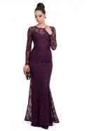 Long Purple Evening Dress ABU079