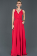 Red Long Engagement Dress ABU973