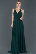 Emerald Green Long Engagement Dress ABU973