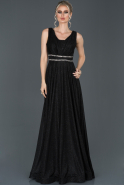 Black Long Evening Dress ABU960