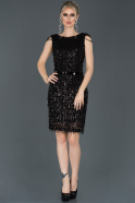 Short Black Invitation Dress ABK636
