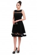 Short Black Coctail Dress T2484