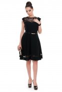 Short Black Evening Dress T2463