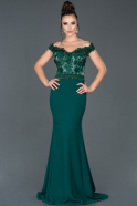 Long Emerald Green Mermaid Evening Dress ABU978