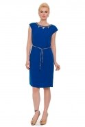 Short Sax Blue Evening Dress C2163