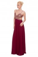 Long Plum Prom Dress ALY5443