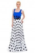 Long Sax Blue Prom Dress ALY6335