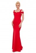 Long Red Evening Dress C7003