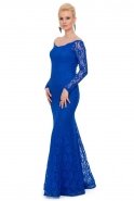 Long Sax Blue Evening Dress ABU555