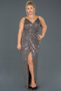 Copper Long Plus Size Evening Dress ABU669