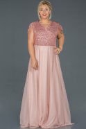 Long Powder Color Prom Gown ABU902
