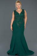 Emerald Green Long Oversized Mermaid Evening Dress ABU536
