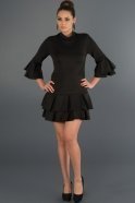 Short Black Evening Dress A60605