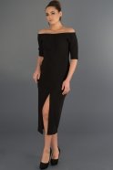 Short Black Evening Dress A60628