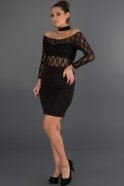 Short Black Prom Dress D9082