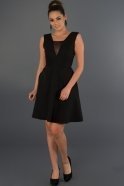 Short Black Evening Dress D9158