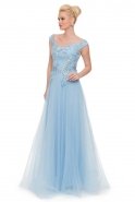 Long Blue Prom Dress F2301