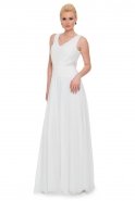 Long White Evening Dress J1054