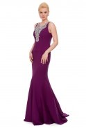 Long Purple Evening Dress J1081