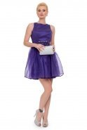 Short Purple Evening Dress NA6180