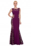 Long Purple Evening Dress J1084