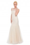 Long White Evening Dress S4197
