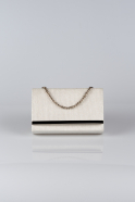 Pearl Silvery Evening Bag V506
