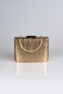 Gold Crystal Box Bag V288