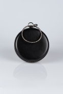 Black Leather Box Bag V259
