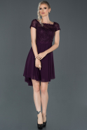 Purple Short Invitation Dress ABK387