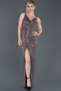 Fuchsia Long Mermaid Evening Dress ABU629