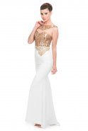 Long White Prom Dress ALY5018